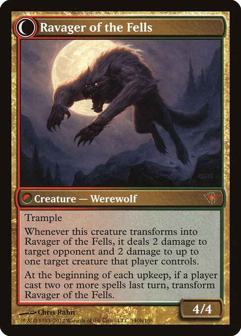 Huntmaster of the Fells // Ravager of the Fells - Back Face