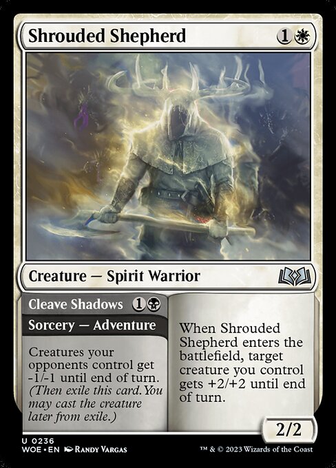 Shrouded Shepherd // Cleave Shadows - Back Face