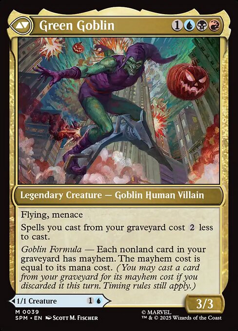 Norman Osborn // Green Goblin - Back Face
