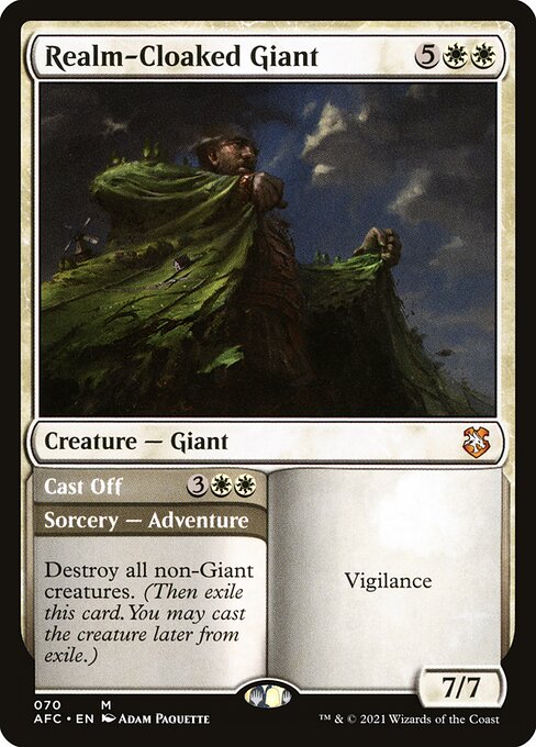 Realm-Cloaked Giant // Cast Off - Back Face