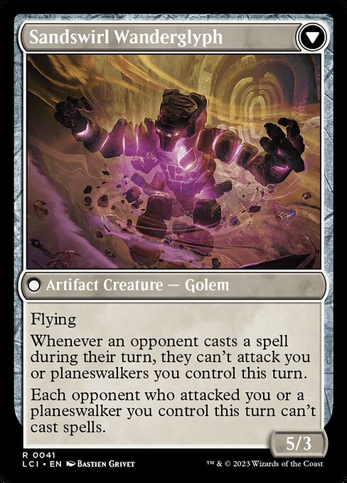 Unstable Glyphbridge // Sandswirl Wanderglyph - Back Face