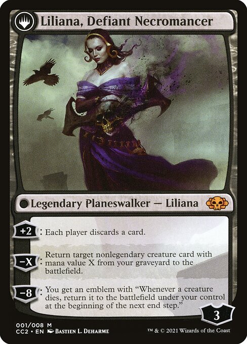 Liliana, Heretical Healer // Liliana, Defiant Necromancer - Back Face