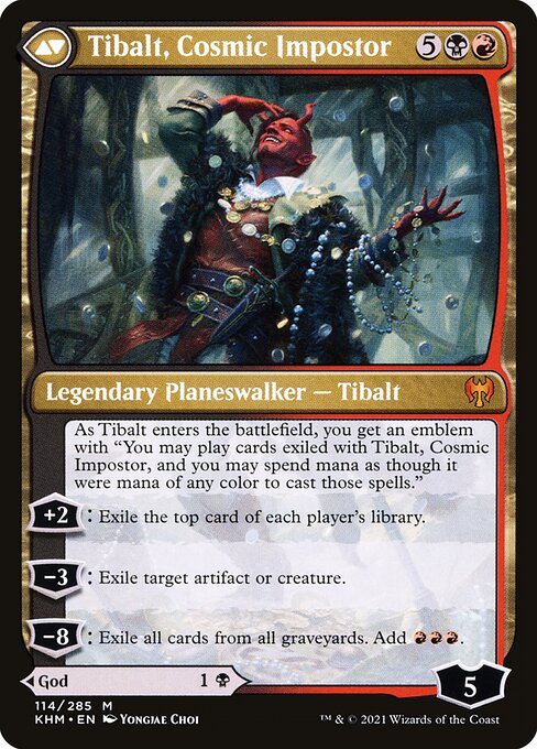 Valki, God of Lies // Tibalt, Cosmic Impostor - Back Face