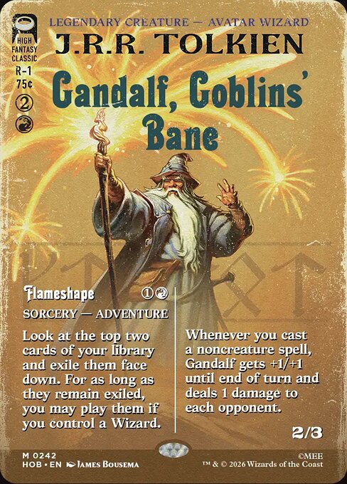 Gandalf, Goblins' Bane // Flameshape - Back Face