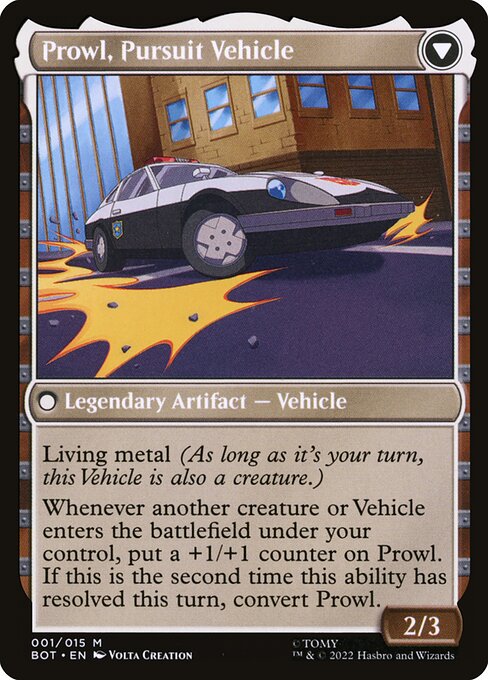 Prowl, Stoic Strategist // Prowl, Pursuit Vehicle - Back Face