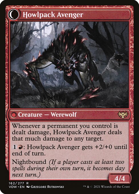 Ill-Tempered Loner // Howlpack Avenger - Back Face