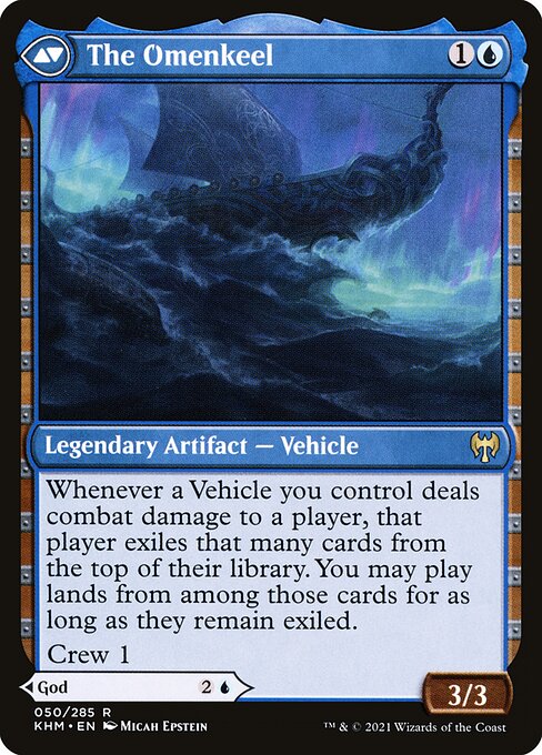 Cosima, God of the Voyage // The Omenkeel - Back Face