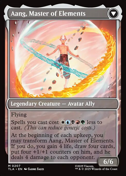 Avatar Aang // Aang, Master of Elements - Back Face