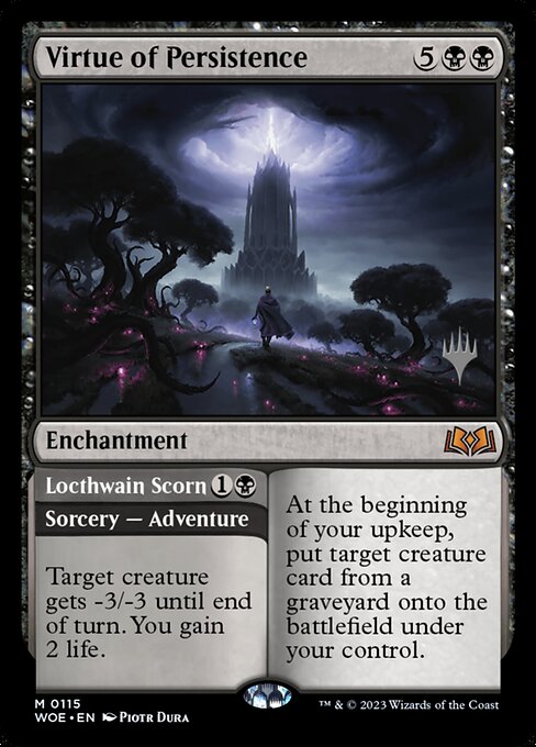 Virtue of Persistence // Locthwain Scorn - Back Face