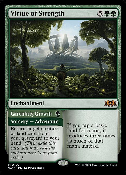 Virtue of Strength // Garenbrig Growth - Back Face