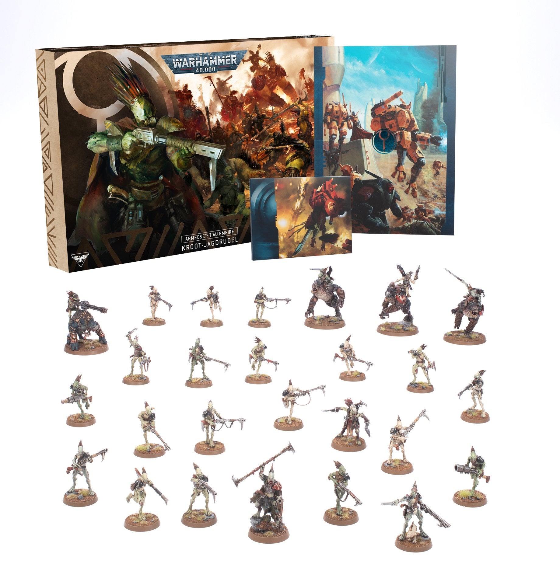 Warhammer 40.000 T'au Empire Armee-Set Kroot-Jagdrudel
