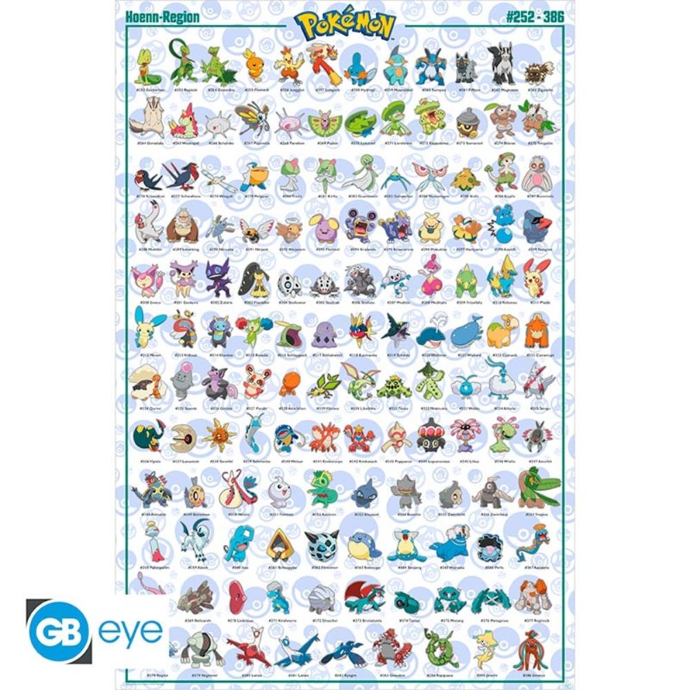 Pokémon - Poster Maxi 91.5x61 - Hoenn Pokemon Deutsch