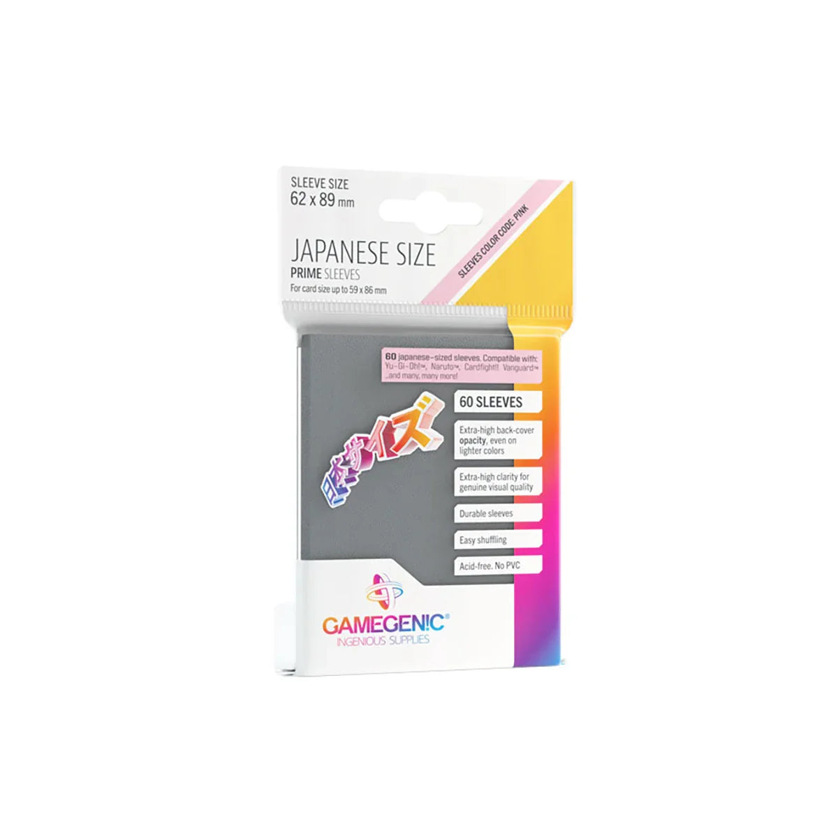 Gamegenic PRIME Japanese Sized Sleeves Grün