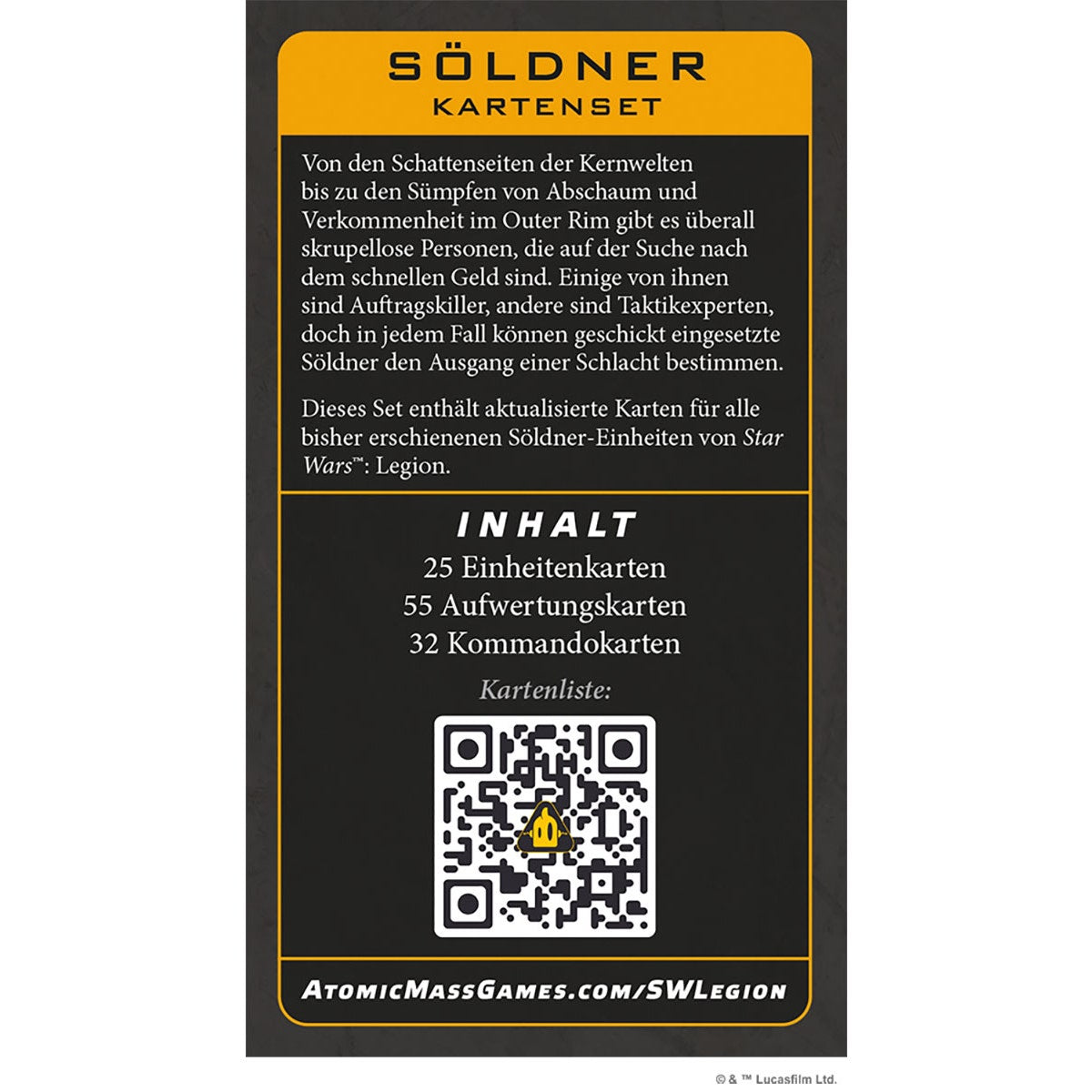 Star Wars: Legion – Söldner Kartenset