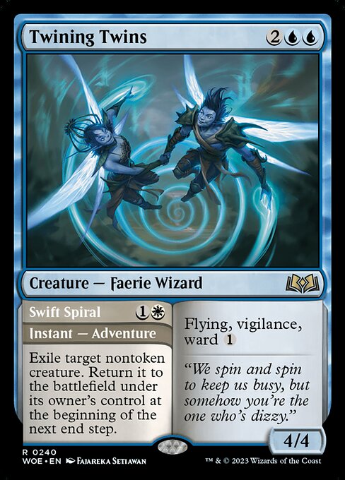 Twining Twins // Swift Spiral - Back Face