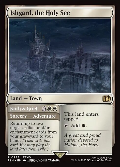 Ishgard, the Holy See // Faith & Grief - Back Face