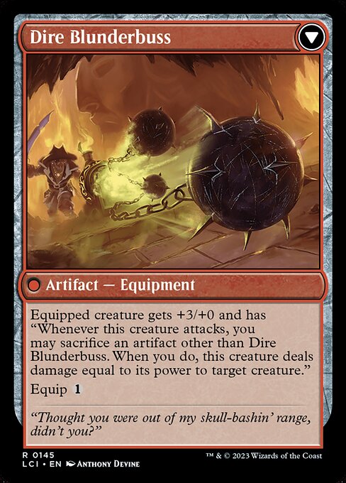 Dire Flail // Dire Blunderbuss - Back Face