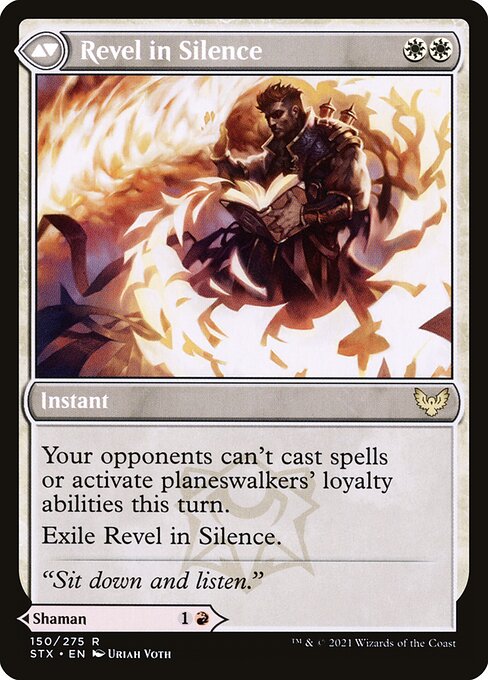 Flamescroll Celebrant // Revel in Silence - Back Face