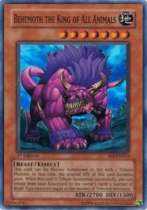 Behemoth the King of All Animals (V.1) FET-EN014 Super Rare Light Played Englisch 1. Auflage