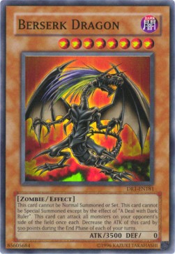 Berserker-Drache DR1-181 Super Rare Played Deutsch