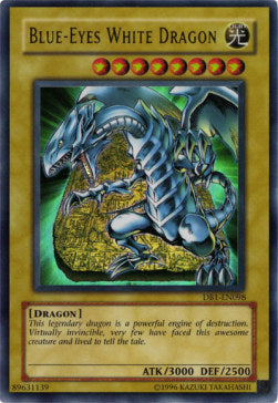 Blauäugiger w. Drache DB1-098 Ultra Rare Good Deutsch