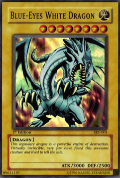 Blauäugiger w. Drache SKE-001 Super Rare Light Played Deutsch