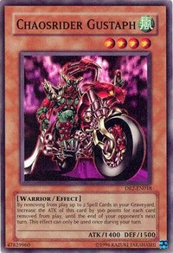 Chaosrider Gustaph DR2-018 Super Rare Good Englisch