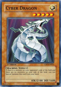 Cyber Drache (V.1) CRV-015 Super Rare Poor Deutsch
