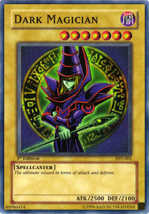 Dark Magician SYE-001 Super Rare Played Englisch 1. Auflage