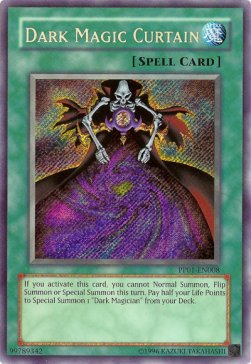 Dunkler magischer Vorhang PP01-008 Secret Rare Good Deutsch