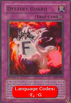 Destiny Board LON-088 Ultra Rare Poor Englisch 1. Auflage