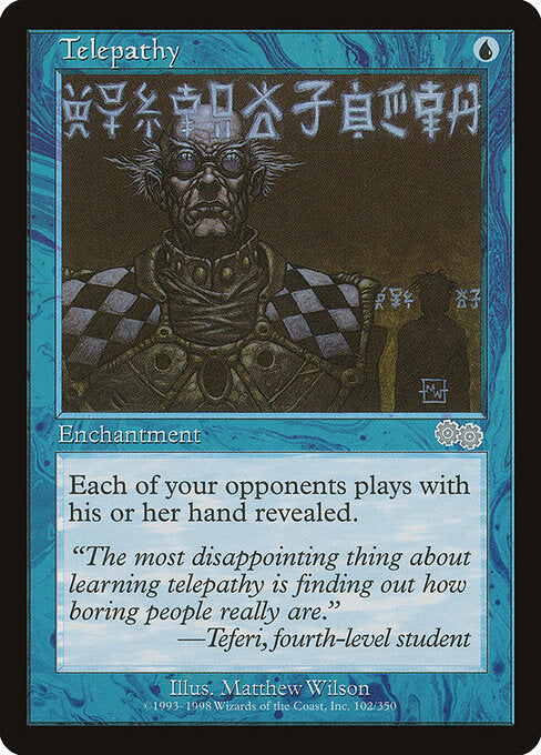Telepathy USG-102 Uncommon Light Played Englisch