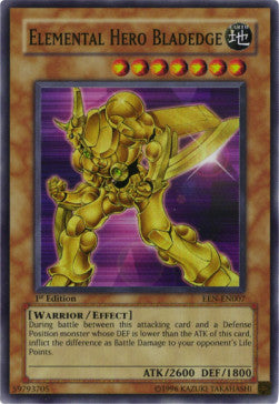 Elementar-HELD Bladedge (V.1) EEN-007 Super Rare Played Deutsch