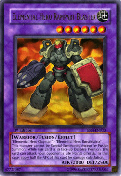 Elementar-HELD Rampart Blaster (V.1) EEN-033 Ultra Rare Good Deutsch 1. Auflage
