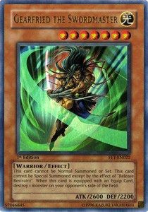 Gerfried, der Schwertmeister (V.1) FET-022 Ultra Rare Played Deutsch 1. Auflage