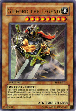 Gilford die Legende SD5-001 Ultra Rare Played Deutsch 1. Auflage