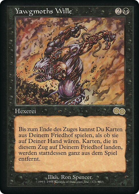Yawgmoths Wille USG-171 Rare Played Deutsch