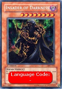 Invader of Darkness IOC-111 Secret Rare Excellent Englisch