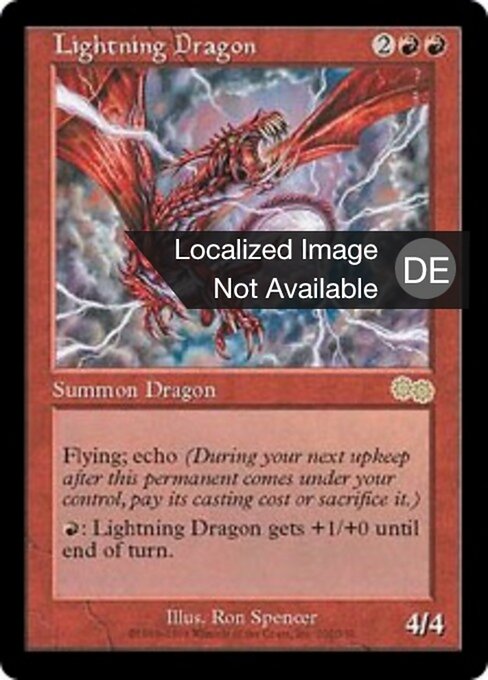 Blitzdrache USG-202 Rare Light Played Deutsch