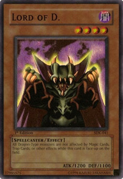 Lord of D. SDK-041 Super Rare Played Englisch