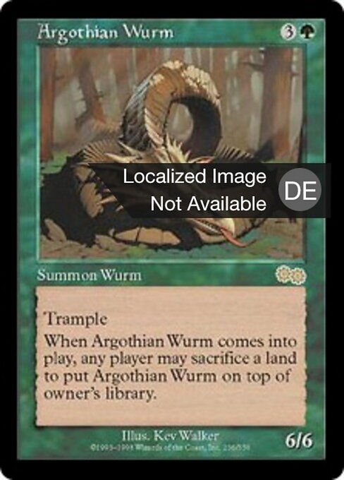 Argothischer Wurm USG-236 Rare Poor Deutsch