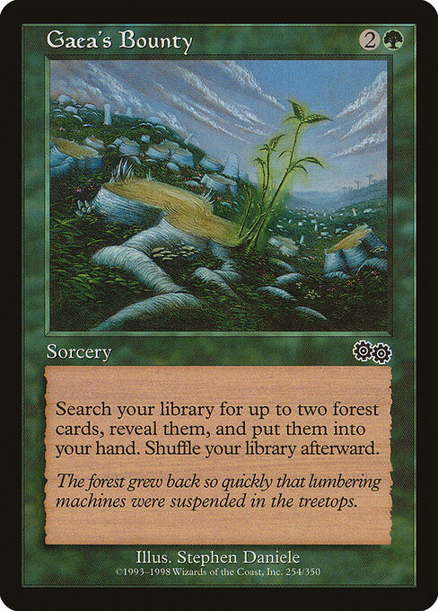 Gaea's Bounty USG-254 Common Played Englisch