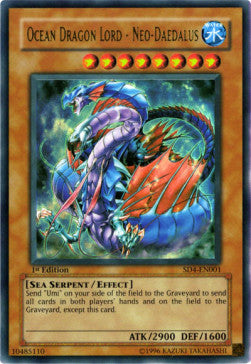 Ozeandrachenherrscher - Neo Daedalus SD4-001 Ultra Rare Light Played Deutsch 1. Auflage