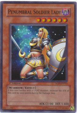 Penumbral Soldier Lady SOD-033 Super Rare Light Played Englisch
