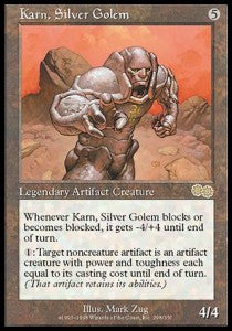 Karn, der Silbergolem USG-298 Rare Played Deutsch