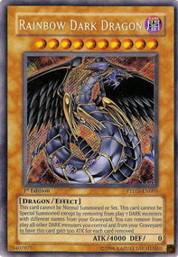 Regenbogenfinsternisdrache PTDN-003 Secret Rare Poor Deutsch