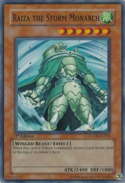 Raiza der Sturmmonarch (V.1) FOTB-026 Super Rare Light Played Deutsch 1. Auflage