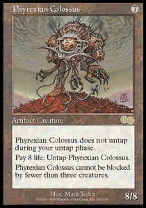 Phyrexian Colossus USG-305 Rare Light Played Englisch