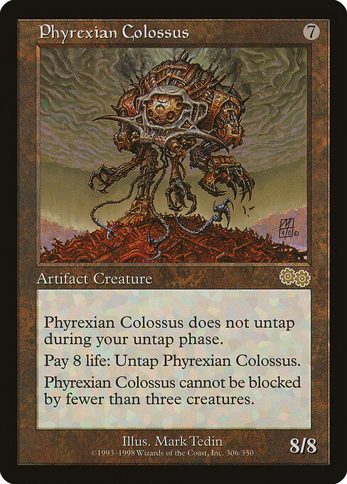 Phyrexian Colossus USG-305 Rare Light Played Englisch