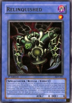 Relinquished SDP-001 Ultra Rare Poor Englisch